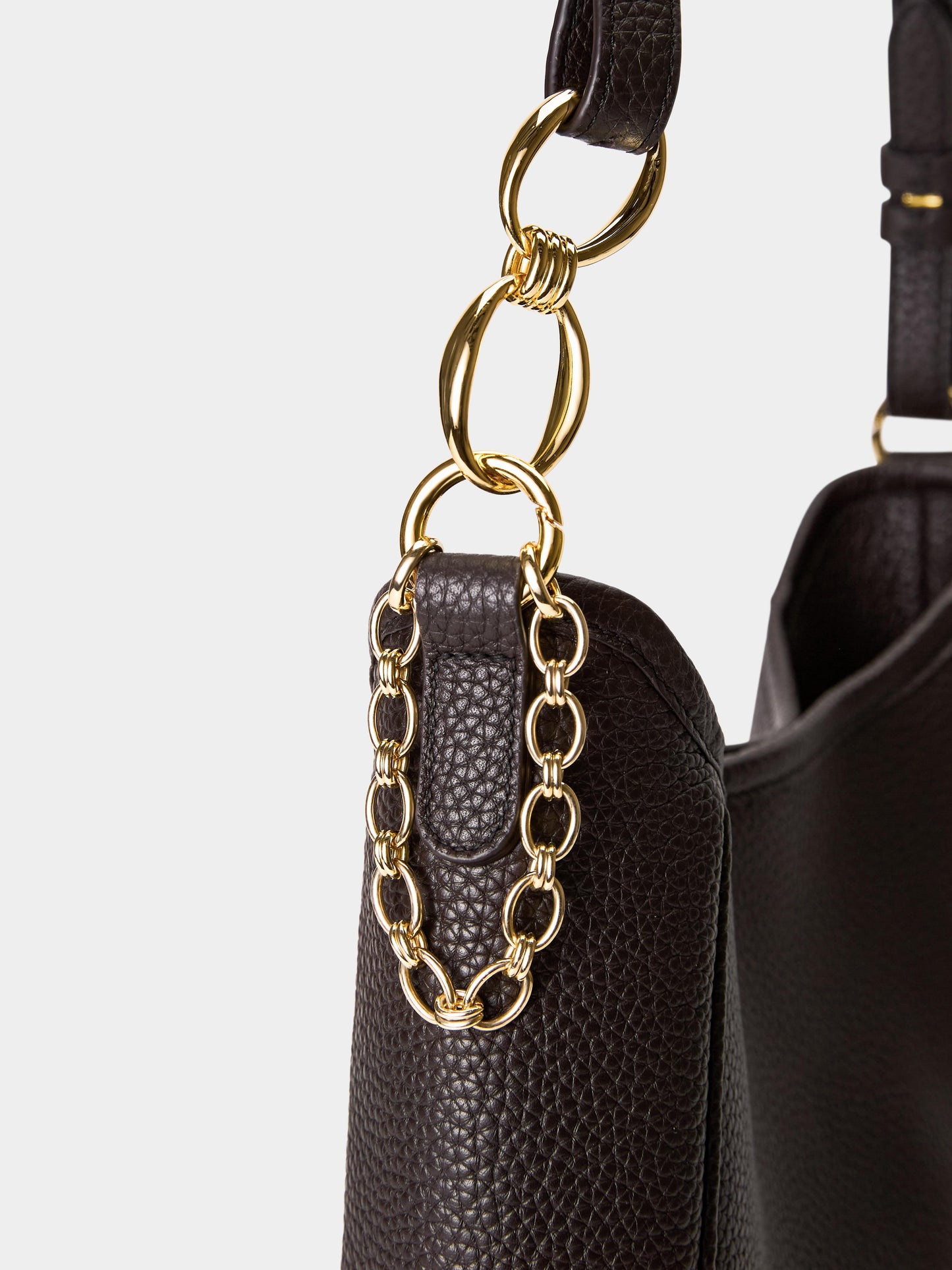Serra Leather Chain Cross Body Bag with Detachable Bracelet
