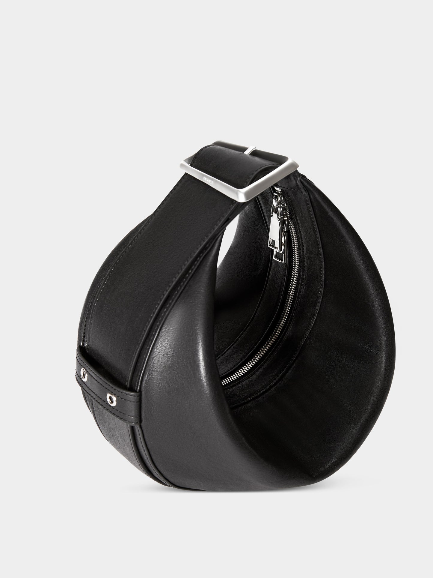 Medium Crescent Leather Shoulder Bag