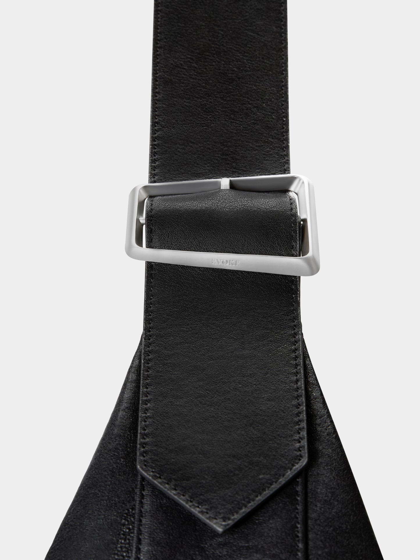 Medium Crescent Leather Shoulder Bag