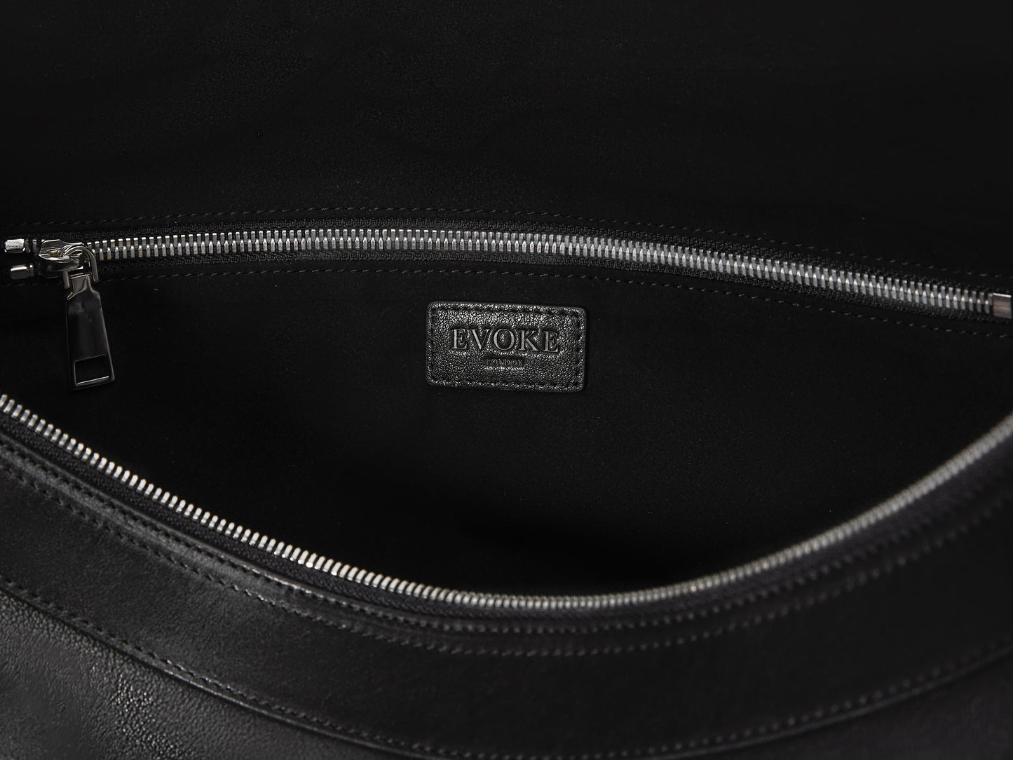 Medium Crescent Leather Shoulder Bag