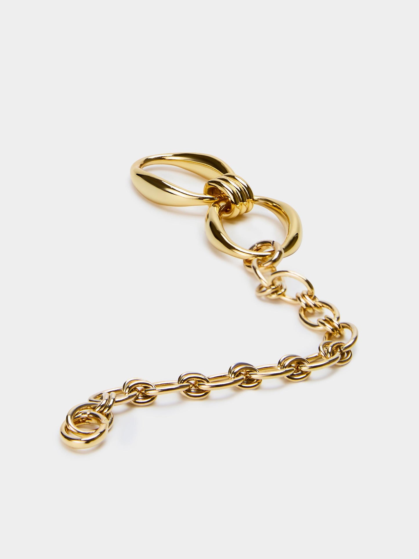 Serra Leather Chain Cross Body Bag with Detachable Bracelet